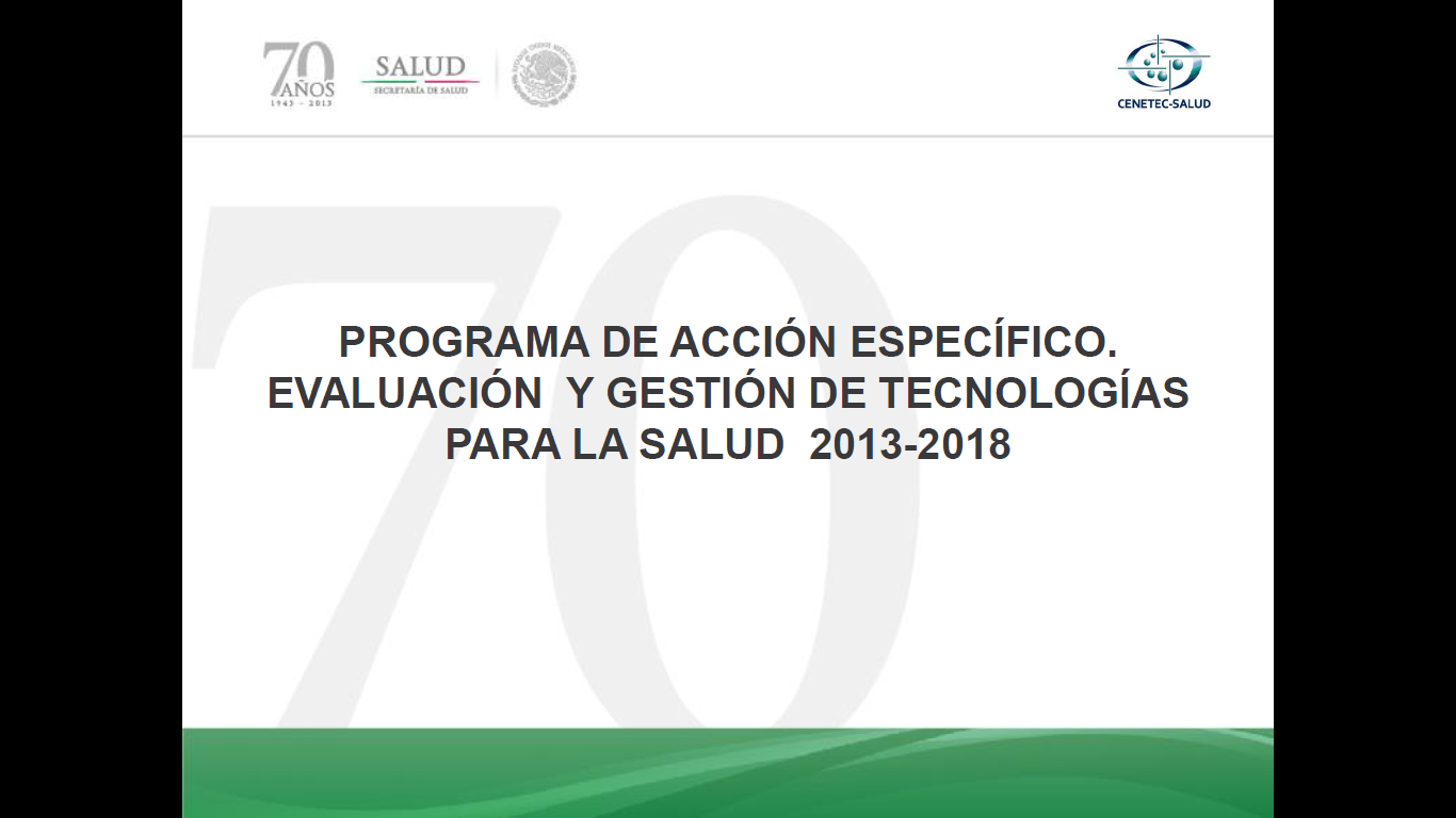 Programa de Acción Específico 2013-2018